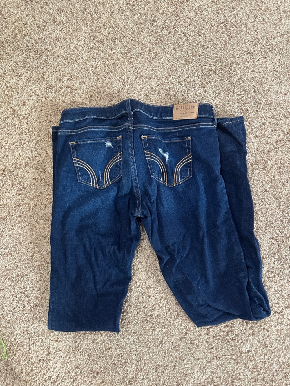 Hollister Women’s Dark Indigo Slim Straight Jeans